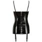 Black Level Vinyl Zipper Korset